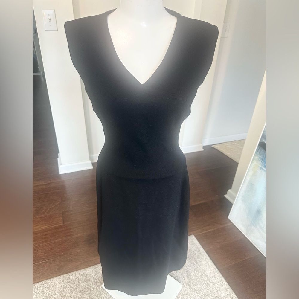 MM Lafleur Black Cap Sleeve Midi Dress 4
